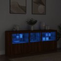 Szafka z oświetleniem LED, brązowy dąb, 162x37x67 cm Lumarko! Lumarko!