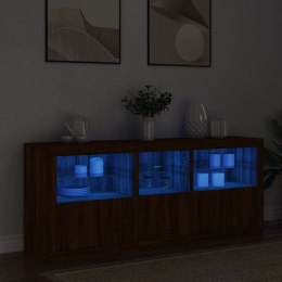  Szafka z oświetleniem LED, brązowy dąb, 162x37x67 cm Lumarko! Lumarko!