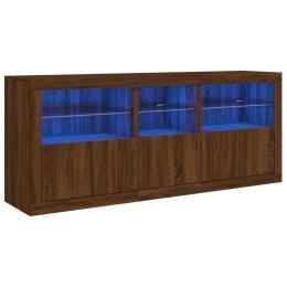  Szafka z oświetleniem LED, brązowy dąb, 162x37x67 cm Lumarko! Lumarko!