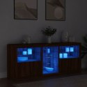  Szafka z oświetleniem LED, brązowy dąb, 162x37x67 cm Lumarko! Lumarko!