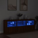 Szafka z oświetleniem LED, brązowy dąb, 181,5x37x67 cm Lumarko! Lumarko!