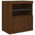 Szafka z oświetleniem LED, brązowy dąb, 181,5x37x67 cm Lumarko! Lumarko!