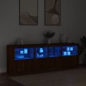  Szafka z oświetleniem LED, brązowy dąb, 202x37x67 cm Lumarko! Lumarko!