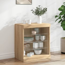  Szafka z oświetleniem LED, dąb sonoma, 60,5x37x67 cm Lumarko! Lumarko!