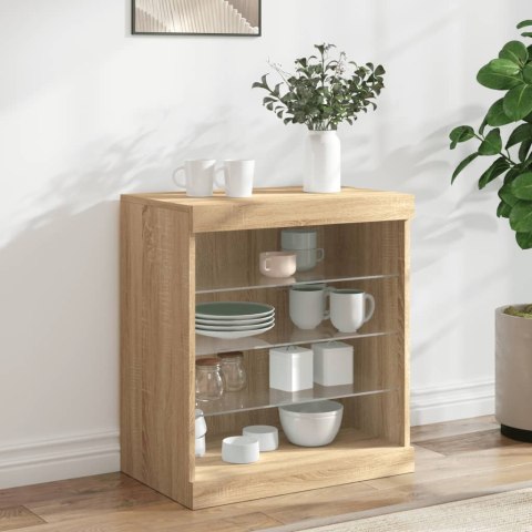 Szafka z oświetleniem LED, dąb sonoma, 60,5x37x67 cm Lumarko! Lumarko!