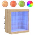 Szafka z oświetleniem LED, dąb sonoma, 60,5x37x67 cm Lumarko! Lumarko!