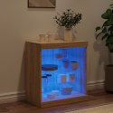 Szafka z oświetleniem LED, dąb sonoma, 60,5x37x67 cm Lumarko! Lumarko!