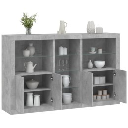  Szafka z oświetleniem LED, szarość betonu, 162x37x100 cm Lumarko! Lumarko!