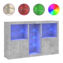  Szafka z oświetleniem LED, szarość betonu, 162x37x100 cm Lumarko! Lumarko!