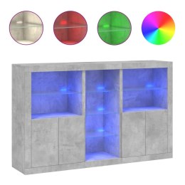 Szafka z oświetleniem LED, szarość betonu, 162x37x100 cm Lumarko! Lumarko!