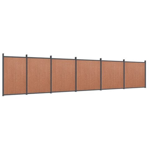  Panel ogrodzeniowy, brązowy, 1045x186 cm, WPC Lumarko! Lumarko!
