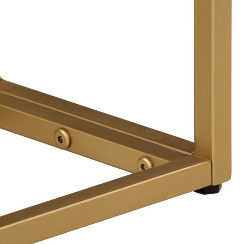  Stolik konsolowy, czarny, 90x30x76 cm, drewno mango i żelazo Lumarko! Lumarko!