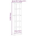  Biblioteczka Corona, 46x20x170 cm, lite drewno sosnowe Lumarko! Lumarko!