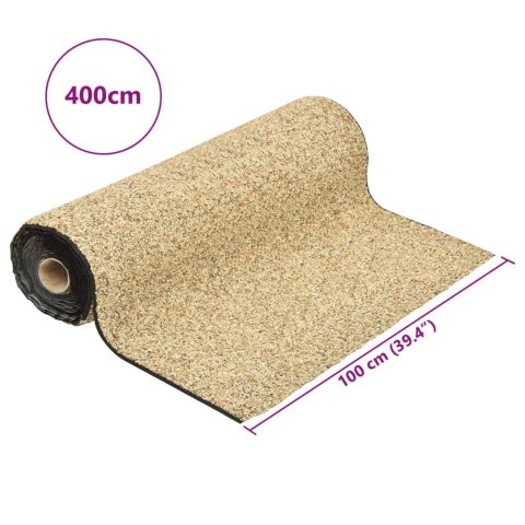 Wykładzina do oczka wodnego, z kamyczkami, piaskowa, 400x100 cm Lumarko! Lumarko!