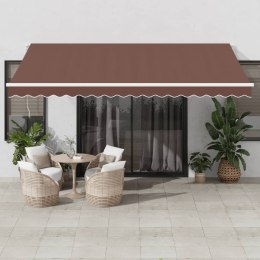  Automatycznie zwijana markiza, brązowa, 450x350 cm Lumarko! Lumarko!