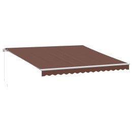  Ręcznie zwijana markiza, brązowa, 400x350 cm Lumarko! Lumarko!