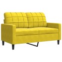  Sofa 2-osobowa, żółta, 120 cm, tapicerowana aksamitem Lumarko! Lumarko!