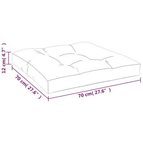 Poduszka na sofę z palet, beżowa, 70x70x12 cm Lumarko! Lumarko!