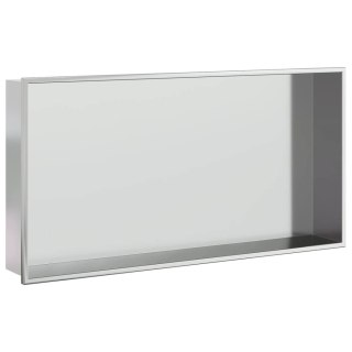 Wnęka prysznicowa, szczotkowana, srebrna, 62x32x9 cm, stal Lumarko! Lumarko!