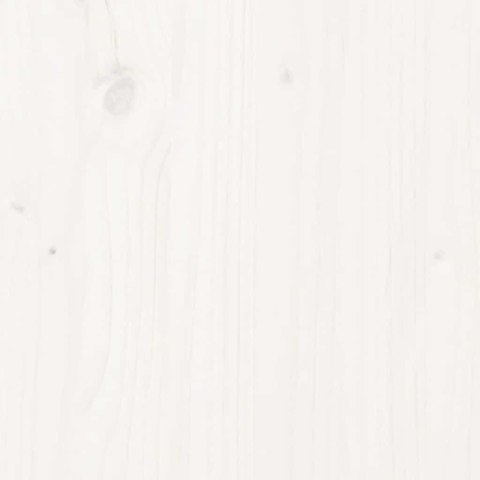  Łóżko bez materaca, białe, 200x200 cm, lite drewno sosnowe Lumarko! Lumarko!