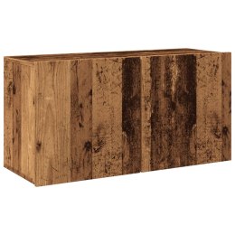 Ścienna szafka TV, stare drewno, 80x30x41 cm Lumarko! Lumarko!