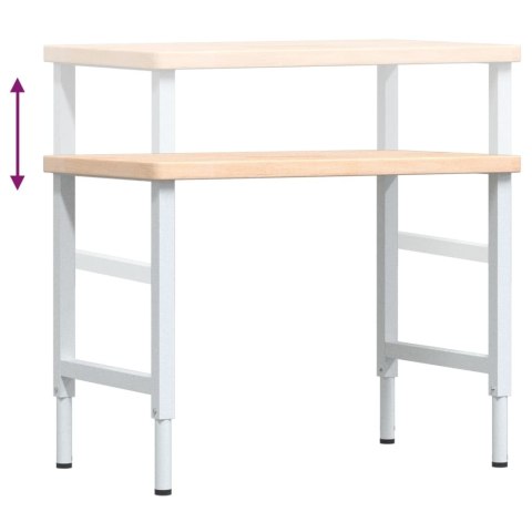  Stolik roboczy, 100x60x(73-99,5) cm, drewno dębowe, prostokątny Lumarko! Lumarko!