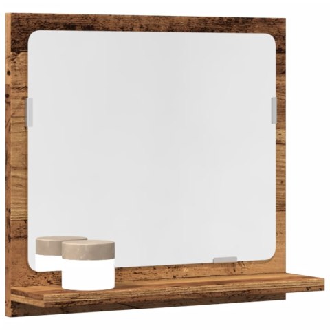 Szafka łazienkowa z lustrem, stare drewno, 40x11x37 cm Lumarko! Lumarko!