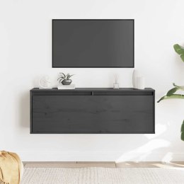 Szafka ścienna, szara, 100x30x35 cm, lite drewno sosnowe Lumarko! Lumarko!