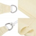  Żagiel przeciwsłoneczny, 160 g/m², kremowy, 3,5x3,5x4,9 m, HDPE Lumarko! Lumarko!