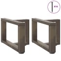  Nogi do stolika kawowego, 2 szt., 40x25x(30-31) cm, stal Lumarko! Lumarko!