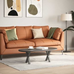  Nogi do stolika kawowego, 2 szt., antracyt, 37x(30-31) cm, stal Lumarko! Lumarko!