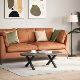 Nogi do stolika kawowego, 2 szt., czarne, 50x(30-31) cm, stal Lumarko! Lumarko!
