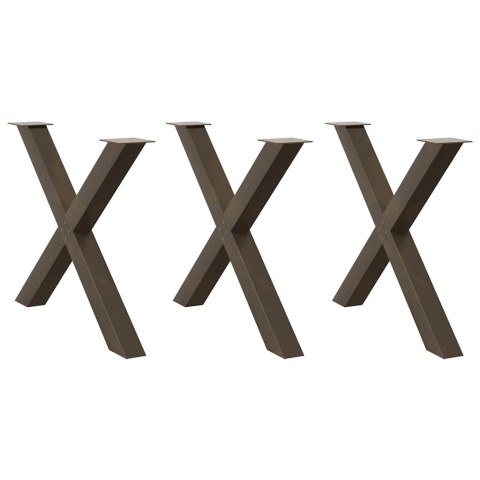  Nogi do stołu jadalnianego, 3 szt., 90x(72-73) cm, stal Lumarko! Lumarko!