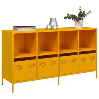  Szafka, musztardowa, 135x39x73,5 cm, stal walcowana na zimno Lumarko! Lumarko!