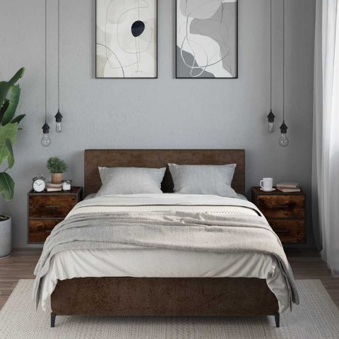  Wiszące szafki nocne, 2 szt., opalany dąb, 40x31x39,5 Lumarko! Lumarko!