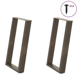 VidXL Nogi do stołu jadalnianego, 2 szt., 50x(72-73) cm, stal Lumarko! Lumarko!