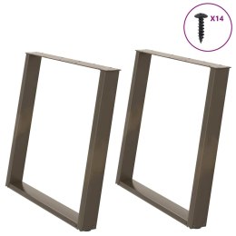 VidXL Nogi do stołu jadalnianego, 2 szt., 90x(72-73) cm, stal Lumarko! Lumarko!