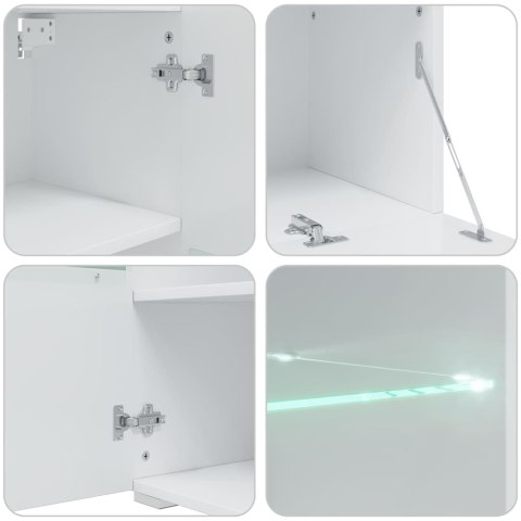  5-częściowe szafki pod telewizor z oświetleniem LED Matt Indigo Lumarko! Lumarko!