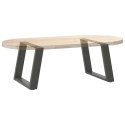  Nogi do stolika kawowego, 2 szt., antracyt, 50x(42-43) cm, stal Lumarko! Lumarko!