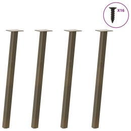  Nogi do stolika kawowego, 4 szt., naturalna stal, 72 cm, stal Lumarko! Lumarko!