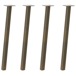  Nogi do stolika kawowego, 4 szt., naturalna stal, 72 cm, stal Lumarko! Lumarko!