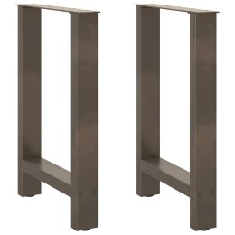  Nogi do stolika kawowego, naturalna stal, 2 szt., 50x(72-73) cm Lumarko! Lumarko!