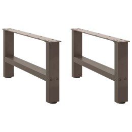  Nogi do stolika kawowego, naturalna stal, 2 szt., 60x(30-31) cm Lumarko! Lumarko!