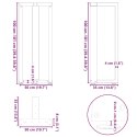 Nogi do stołu barowego, 2 szt., 50x35x(100-101) cm, stal Lumarko! Lumarko!
