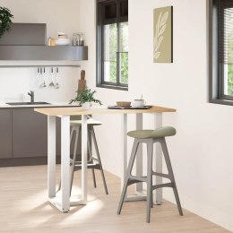  Nogi do stołu barowego, 2 szt., białe, 60x35x(100-101) cm, stal Lumarko! Lumarko!
