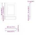  Panel do zmywarki, Porto, stare drewno, 45x1,5x67 cm Lumarko! Lumarko!