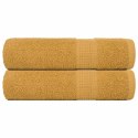  Ręczniki prysznicowe 2 szt. Złoty 70x140cm 360 gsm 100% bawełna Lumarko! Lumarko!