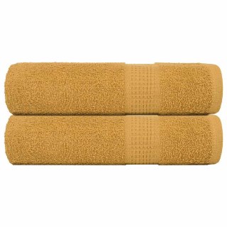  Ręczniki prysznicowe 2 szt. Złoty 70x140cm 360 gsm 100% bawełna Lumarko! Lumarko!