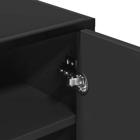  Stojak na buty, czarny, 48x38x97,5 cm, materiał drewnopochodny Lumarko! Lumarko!