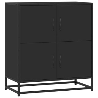  Komoda, czarna, 68x35x76 cm, materiał drewnopochodny i metal Lumarko! Lumarko!